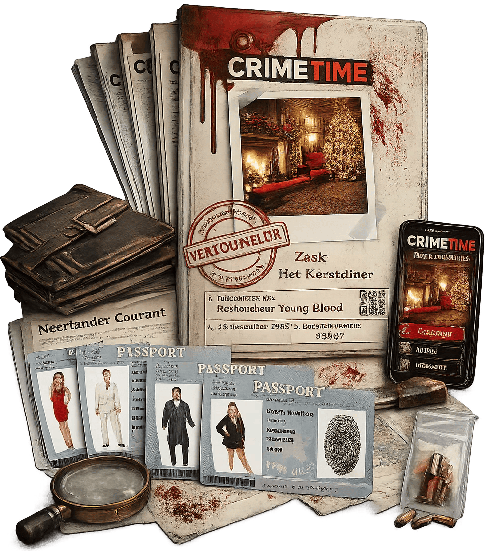 Moordspel Het Kerstdiner een avontuurlijk gezelschapsspel voor de feestdagen