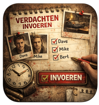 Telefoon met verdachten